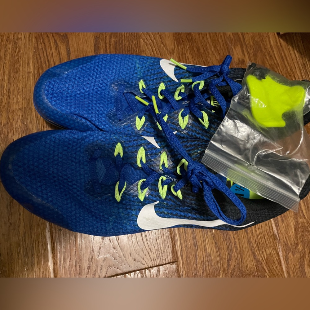Nike Zoom Rival D 9 Men's Spikes Track Field Racing 806556-413 Blue Size 11.5